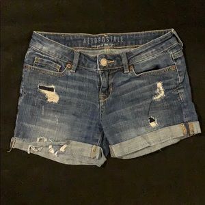Blue Aeropostale Jean Shorts